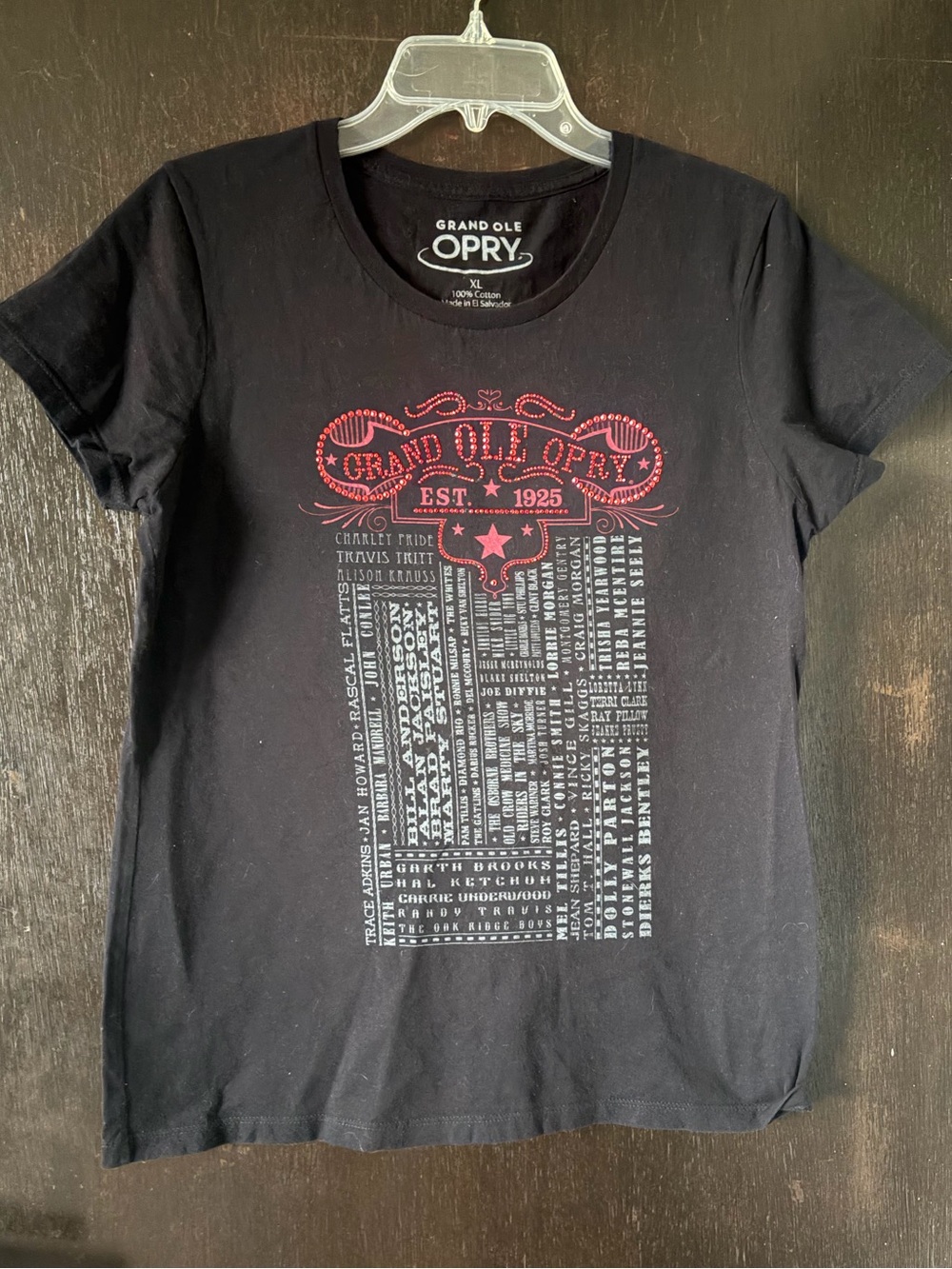 Grand Ole Opry sequin bling logo women’s t shirt